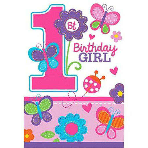 Picture of SWEET 1ST BIRTHDAY INVITATIONS- 8PK